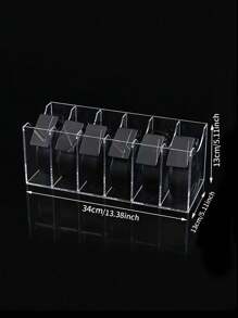 1 件亚克力腰带收纳盒，透明亚克力多隔层腰带收纳盒，男女通用家居收纳