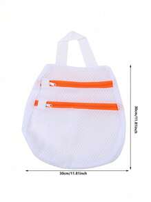 Bolsas de almacenamiento de gran capacidad, bolsa de lavandería de doble capa con cremallera para ropa interior, organizador de armario multifuncional
