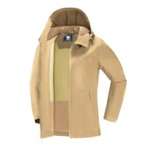 CAMEL CROWN 雨衣女用輕便防水帶帽雨衣戶外風衣