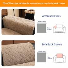 1pc Cream-Colored Plush Sofa Cover, Non-Slip Sofa Pad For Home Use In Autumn/Winter, Pet-Friendly Sofa Protector, Suitable For Bedroom, Living Room, Office, Home Decor