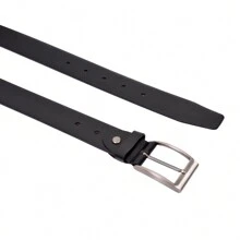 Cinto Masculino de Couro Sintético - Fivela Ajustável, Durável e Confortável