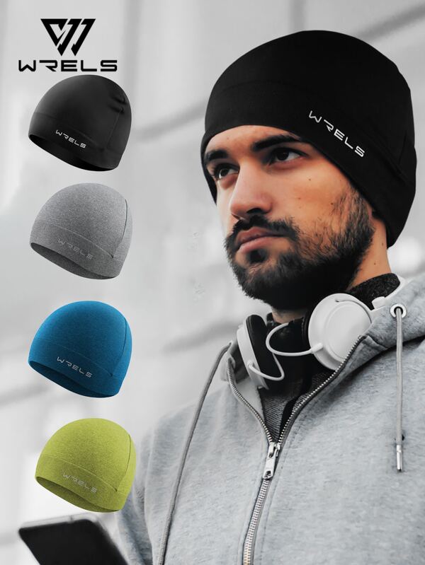 WRELS 1pc Outdoor Fitness Sweat-Wraping Soft Skinfit Boné Esportivo Para Homens e Mulheres, Corrida, Ciclismo, Caminhada, Boné Elástico de Ginástica