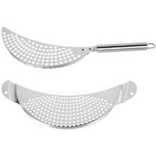 2Pcs Pot Strainer Set Stainless Steel Pasta Colander With Handle Heat Resistance Food Strainer Multipurpose Veggies Drainer For Kitchen Pots Pans Bowls