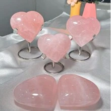 Hochwertige polierte Rosenquarz Herz im Boho-Stil, Naturkristall, Kristall-Heilung, Reinigung des Geistes, Yoga Meditation, Ausgleich von Körper und Geist, Dekofigur für Zuhause, Valentinstag Geschenk für Frauen, Geschenk für Eltern, DIY, Feiertags-Geschenk, Kristall-Kunsthandwerk, Geschenk zur Graduierung für Mitschüler, Ostergeschenk, Neujahrgeschenk, Weihnachtsgeschenk