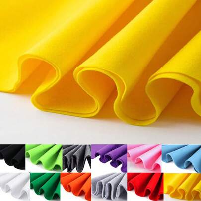 1 卷无纺布毡布，非粘性手工毡布卷，用于 DIY 缝纫娃娃工艺用品，适用于 DIY 珠宝盒、圣诞节和万圣节装饰，宽 200 毫米 x 厚 1 毫米 x 长 1 米