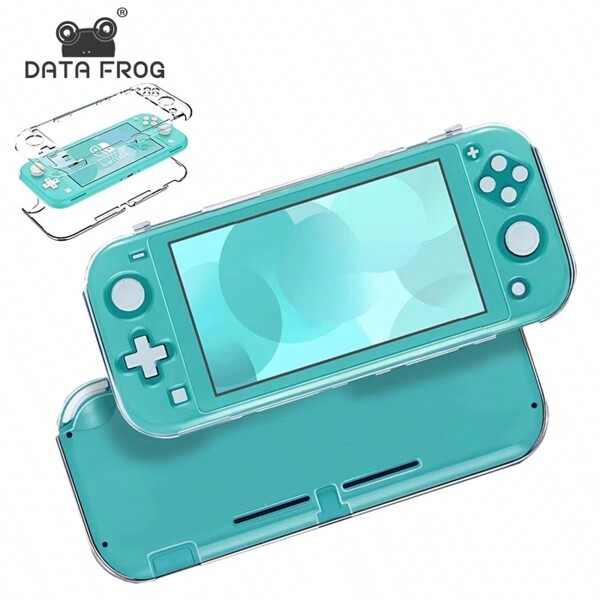 DATA FROG Capa Protetora DATA FROG Compatível com Console de Jogo Nintend O Switch Lite, Capa de Cristal Transparente em PC Compatível com Switch Lite