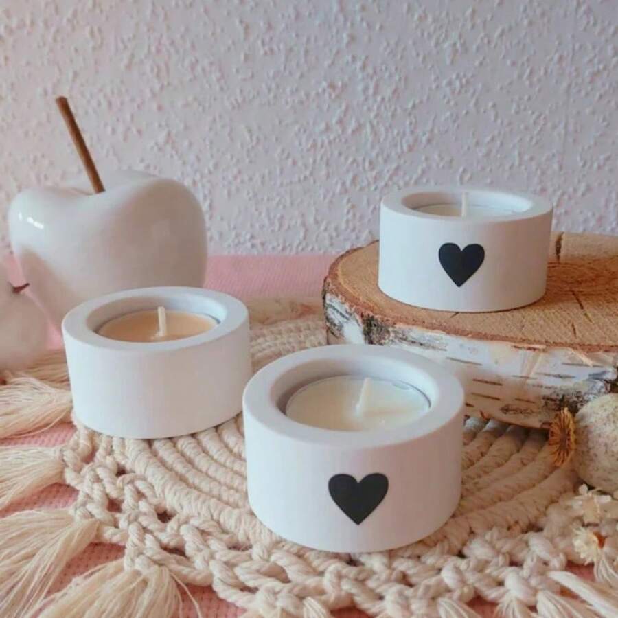 Molde de Silicone Redondo com 6 Cavidades para Fogão, Molde de Resina para Fundição de Joias DIY, Molde de Silicone para Artesanato de Porta-copos de Concreto Handmade, Plantio de Suculentas, Suprimentos de Arte para Decoração de Casa