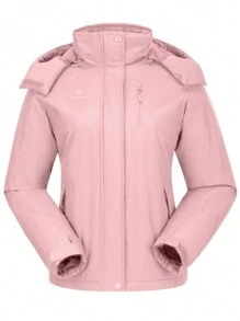 CAMEL CROWN Women's Waterproof Snow Ski Jakcet Fleece Warm Winter Coat Hooded Windproof Insulated Snowboarding Jacket