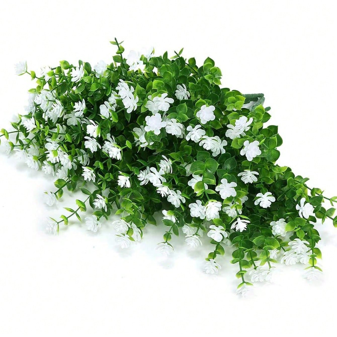Sedovnou 10 Paquetes De Flores Artificiales Para Decoración Al Aire Libre, Decoración De Primavera Y Verano, Vegetación De Plástico Sintético Para Exteriores, Arbustos Resistentes A Los Rayos UV