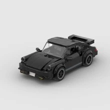 MIKEMENG Black Moc Supercar Racing Car Building Blocks Toy Set, Creative Toy, Adult DIY Car Model Kit, City Tech Cup Series, Suitable As Birthday, Halloween, Christmas Gift, Collection And Home Decor - Model - View 3