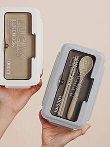 Arbeitsbento-Box mikrowellensicher Abnehm-Mahlzeitenbox-Set, geteilte Fächer & auslaufsicher