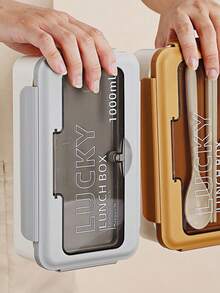 Arbeitsbento-Box mikrowellensicher Abnehm-Mahlzeitenbox-Set, geteilte Fächer & auslaufsicher