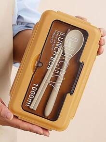 Arbeitsbento-Box mikrowellensicher Abnehm-Mahlzeitenbox-Set, geteilte Fächer & auslaufsicher