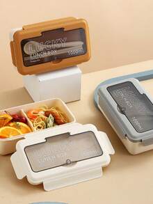 Arbeitsbento-Box mikrowellensicher Abnehm-Mahlzeitenbox-Set, geteilte Fächer & auslaufsicher