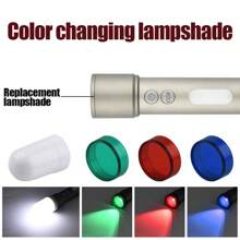 KENSUN 1pc Multi-Function Long Range LED Flashlight Rechargeable High Power Spotlight Lamp Zoom Super Bright Torch Camping Lantern COB Work Light - As Shown In the Figure - View 4