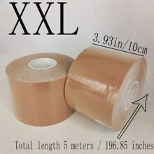 1 Stück Brustlifting-Tape zur Straffung Ihrer Brüste mit Körperklebeband & Petalen-Nippelabdecker-Set - atmungsaktives Brustlifting-Band für Cups A-E große Brüste!
