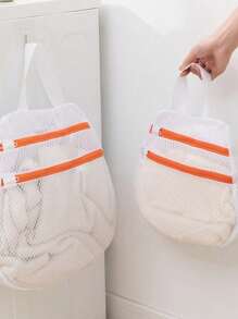 Bolsas de almacenamiento de gran capacidad, bolsa de lavandería de doble capa con cremallera para ropa interior, organizador de armario multifuncional