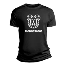 Playera Radiohead Banda Rock Alternativo - Negro - Ver 1
