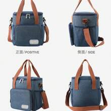 Thermal Bag, Crossbody Strap, Lunch Box, Food 911 - Gris - Ver 8