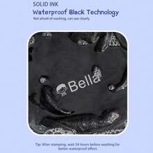 1pc Red, Blue, Black, And White Four Colors Customized Children's Name Stamps Personalized Waterproof Stamp For Clothing,Men's And Women's Personalized Ink Pad DIY Stamps Back To School