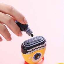 1pc Red, Blue, Black, And White Four Colors Customized Children's Name Stamps Personalized Waterproof Stamp For Clothing,Men's And Women's Personalized Ink Pad DIY Stamps Back To School