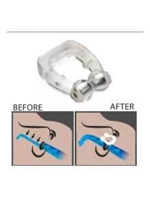 Kit 2 Clip Nasal Anti Ronco Magnético Com Imã Apneia Nariz
