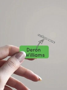 60/120/180/240pcs-Custom Solid Color Name Stickers, Waterproof, Personalized Name Stickers, Multi-Purpose Office Supplies, School Supplies, Home Supplies, Back To School Gifts, Student School Office Stationery