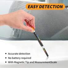 1pc Car Paint Thickness Gauge, Body Damage Detector Thickness Tester, Collision Test Check And Car Paint Inspection - Multicolor - View 7