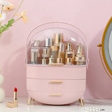 1pc Hộp đựng đồ trang điểm chống bụi để bàn, hộp đựng đồ trang điểm, hộp đựng ngăn kéo đựng sản phẩm làm đẹp, đồ chăm sóc da, phụ kiện mỹ phẩm - Nhiều màu - Xem 12