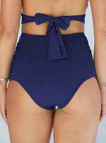 Women Bikini Bottoms - 藏蓝色 - 查看 3