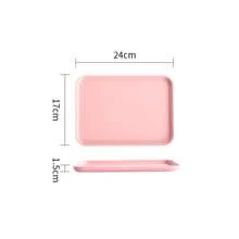 1pc Rectangular Tray, Plastic Serving Plate/Platter For Restaurant, Kindergarten, Home Use, Cup/Tea Tray, Catering, Barbecue, Kitchen Supplies, Available In Small/Medium/Large Size - Multicolor - View 27