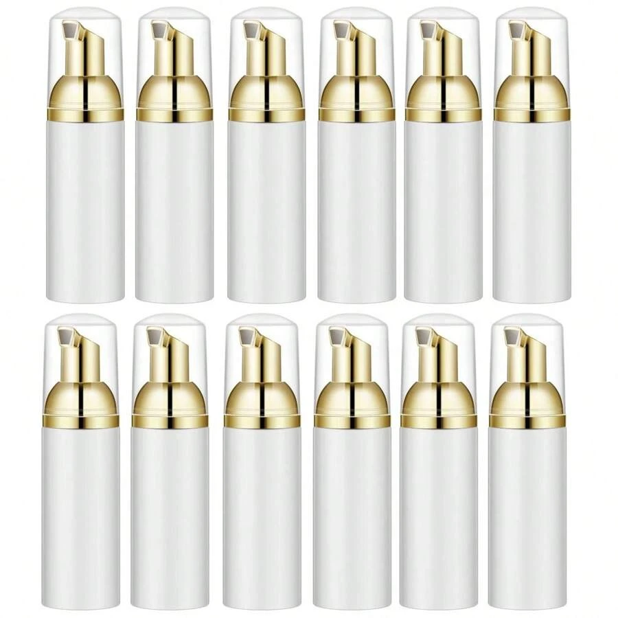 1/12pcs 2oz Foam Soap Bottle Empty Travel Foaming Dispenser For Hand Soap,Lash Shampoo,Body Wash Home Bathroom Decor Fall Decor Back To School