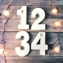 4 Peças Molde de Silicone com Número de 1 a 4, Molde de Fundição, Número 1, 2, 3, 4, Molde de Concreto para Fundição de Porta-Velas - Perfeito para Decoração de Feriados