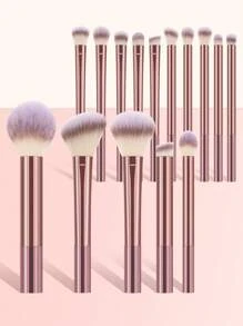 15/20/25/30pcs Makeup Brush Set, Premium Synthetic Hair Eyeshadow Blending Brush Set, Cosmetic Tools - MultiWarna - View 12