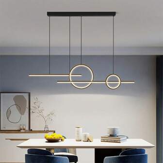 Lámpara de araña LED larga estilo nórdico con luz blanca/luz cálida/regulación sin escalones, lámpara colgante de hierro con regulación sin escalones para decoración de hotel, bar, sala de estar, dormitorio, iluminación interior, pasillo, comedor, restaurante, loft, jardín, entrada, aseo, centro comercial, doble altura, decoración minimalista para el hogar de lujo