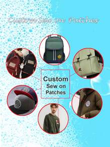 Custom Sew On Christmas Personalized Fashion Knit Print Patches, For Application On Clothing, Bags, Hats - Image Customization - View 3