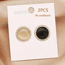 1/2/4入 磁吸式無縫免縫襯衫毛衣扣 防露隱形扣 珍珠多色珍珠扣 鋅合金 - 彩色 - 查看 23