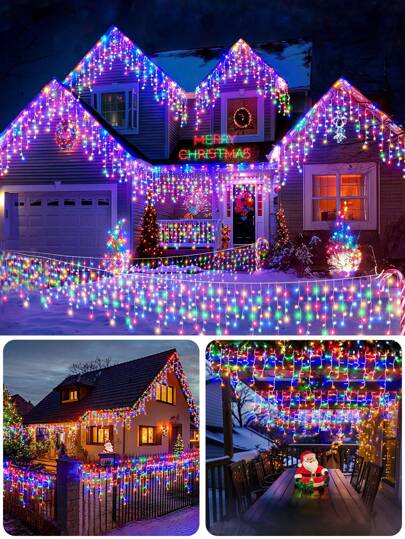 Guirnalda de luces de hadas: 8 modos de iluminación, regulable, ahorro de energía, plástico/cobre duradero para decoración de interiores y exteriores, Navidad, bodas, jardines y fiestas.