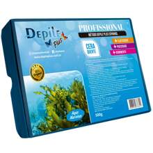 shave plus Cera Depilatória Algas Marinhas Método Depile Plus Espanhol Profissional Barra 500g