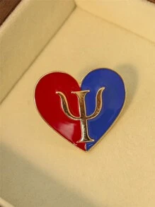 Yuan Shuo 1入創意西方心理學英文胸針，鋅合金徽章 - 徽章領針 - 查看 8