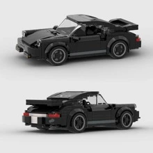 MIKEMENG Black Moc Supercar Racing Car Building Blocks Toy Set, Creative Toy, Adult DIY Car Model Kit, City Tech Cup Series, Suitable As Birthday, Halloween, Christmas Gift, Collection And Home Decor - Model - View 10