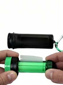 1pc 3-In-1 Multifunctional Cigarette Rolling Paper Clip Tobacco Holder Portable Plastic Cigarette Case - Multicolor - View 2