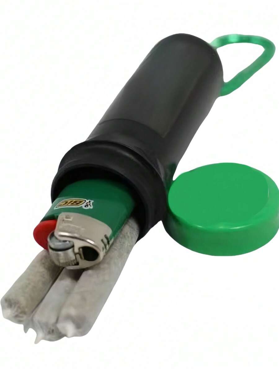 1pc 3-In-1 Multifunctional Cigarette Rolling Paper Clip Tobacco Holder Portable Plastic Cigarette Case - Multicolor - View 1