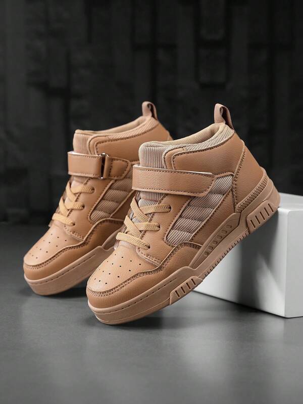 Boys' Casual Fashion Sports Sneakers, Stylish Retro Outfit