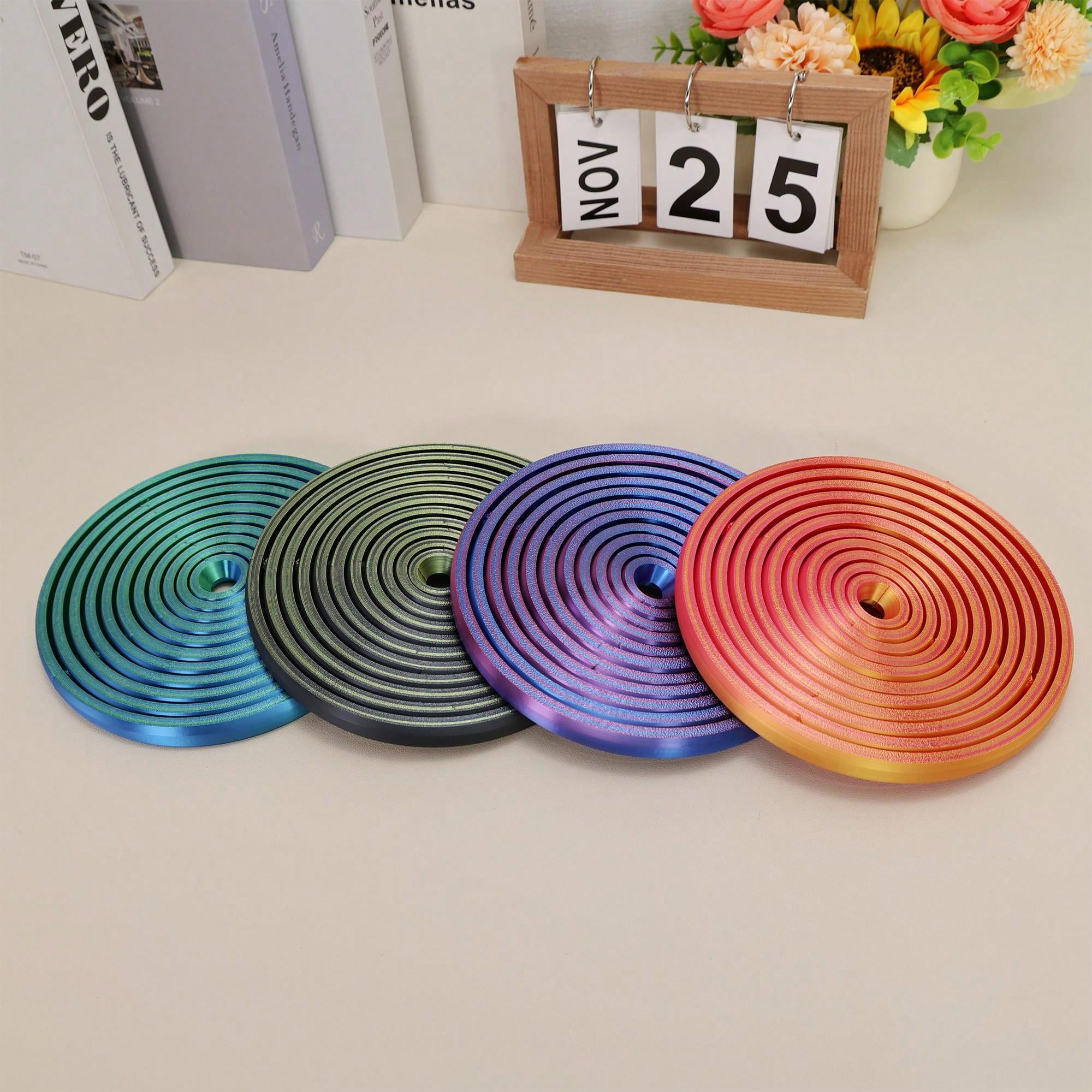 Big Size 17cm 3D Printed Rotating Fidget Gear Ball-11 Circles ,Cube ...