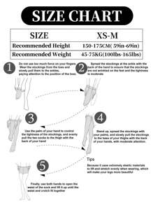 1pc Women's Ultra-Thin Shiny Glitter Sexy Stockings - Suitable For 132lbs Women - Apricot - View 5