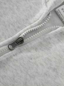 Girlfriend Style Women's Must-Have Sweatshirt Autumn And Winter Women's Half-Zipper Hat Fitness Color Fashion Leisure Sweatshirt, Running, Fitness, Sports, Camping, Participation, Travel. Outdoor Sports Fashion Pullover - Grey - View 8