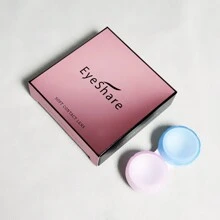 EYESHARE 1 Pasang Lensa Kontak Berwarna Sekali Pakai, 14.5mm, Desain Rhinestone, Cocok Untuk Riasan Mata, Kostum Halloween Dan Cosplay - Hijau - View 5