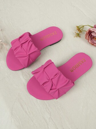 Barnmode utomhussandaler, sommarsandaler med fyrkantig tå och snörning, nya flickskor, moderiktiga strandtofflor