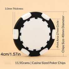 1 pezzo/5 pezzi/10 pezzi Fiches da poker personalizzate in cinque colori, stampate con il tuo testo e foto personalizzati su entrambi i lati, utilizzabili su entrambi i lati, accessori per feste e giochi di carte, set per drink o gettoni bar, addio al celibato, San Valentino, decorazioni per San Valentino, regali per compleanni, lauree, vita lenta estiva